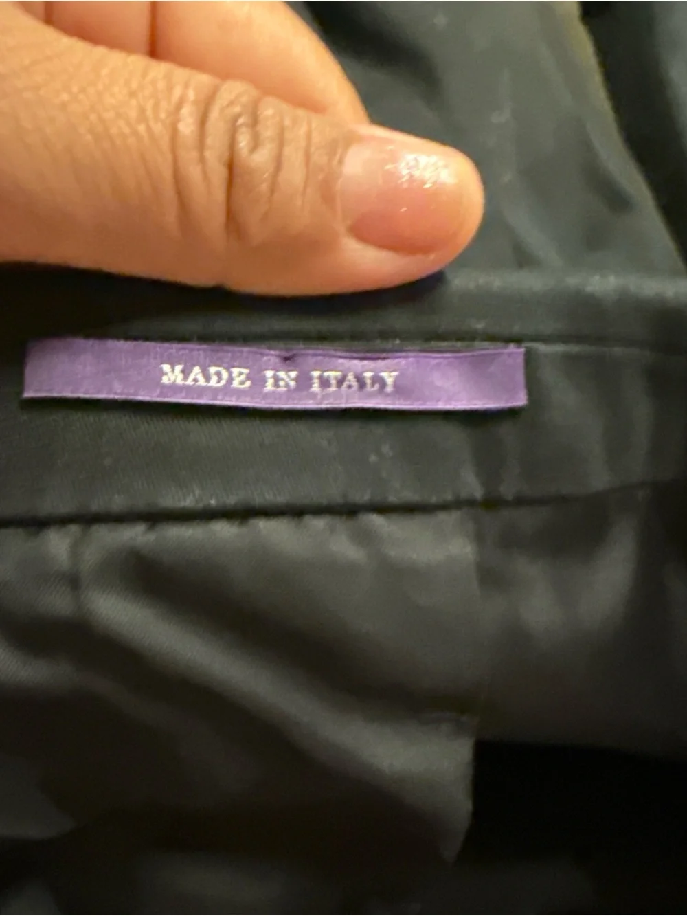 Ralph Lauren Purple Label Black Two-Button Men's Blazer